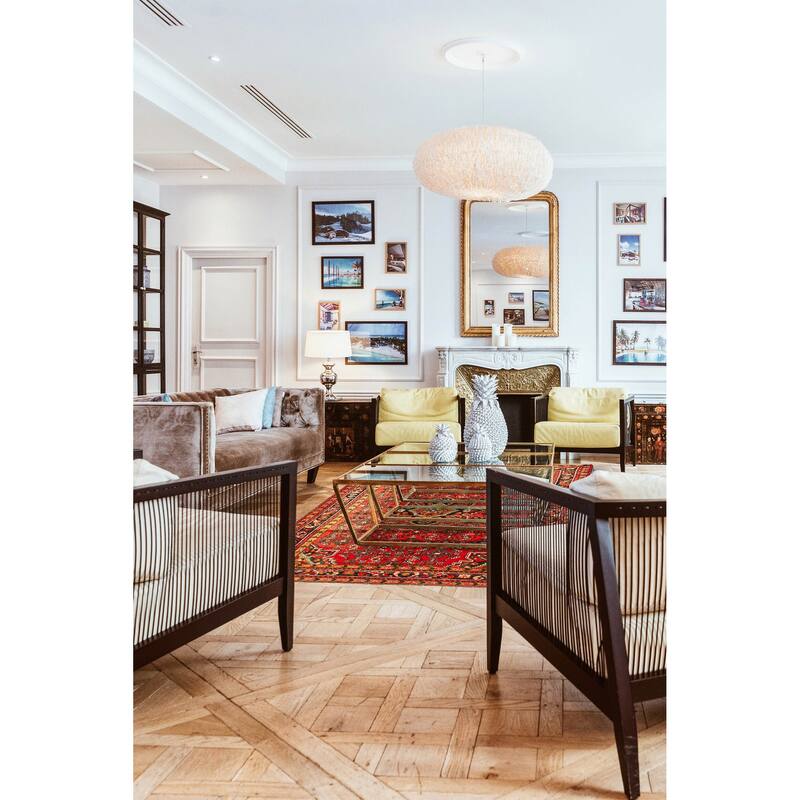 ECARPETGALLERY Hand-knotted Andelz Red Wool Rug - 5'3 x 8'1