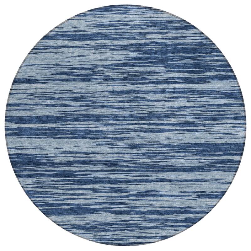 Machine Washable Indoor/ Outdoor Casual Ombre Chantille Rug