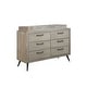 preview thumbnail 2 of 13, Evolur Stilnovo Mid Century Double Dresser
