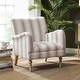 preview thumbnail 35 of 47, Seip Classic and Contemporary Striped Arm Chair with Spindle Legs by HULALA HOME
