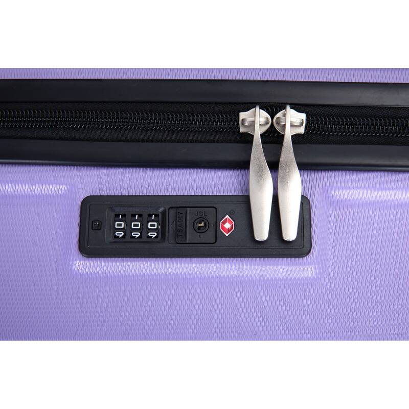 3 Piece PC Expandable Luggage Sets, Modern Lightweight Durable Suitcase with TSA Lock, Two Hooks and Spinner Wheels