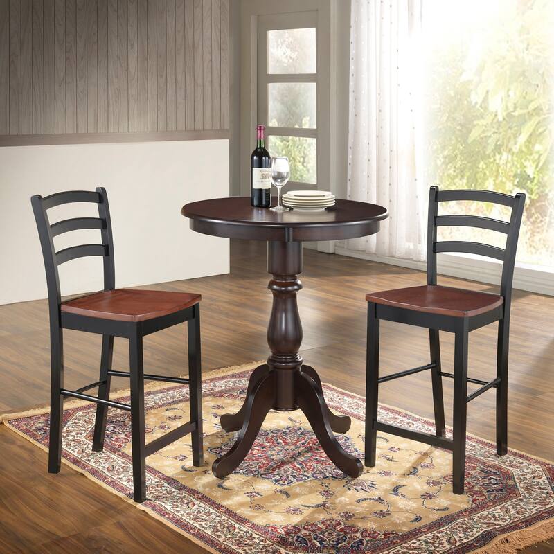 Carolina Living Fairview Round Pedestal Bar Table