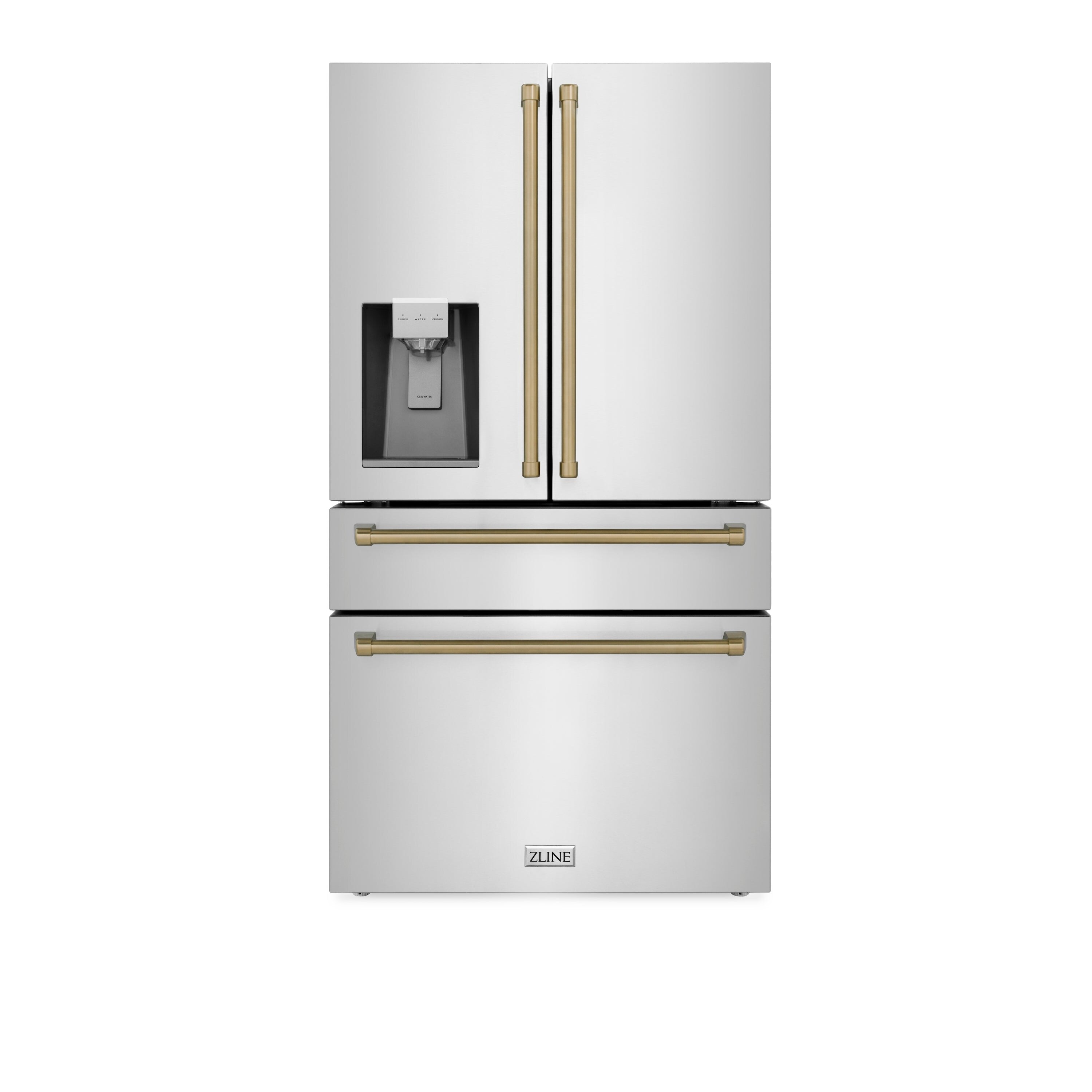 2 Doors - Small Refrigerator Energy-Efficient Compact Refrigerator - Small  Fridge for Bedroom Dorm Office Apartment (Champagne)