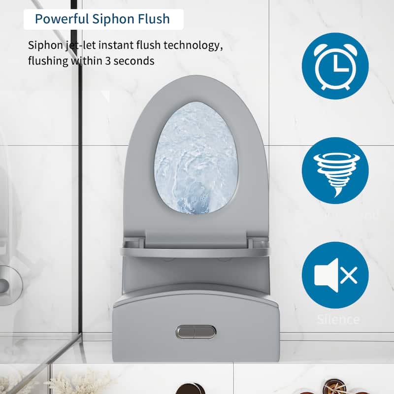 One Piece Elongated Toilet Tornado Flush. ADA Comfort Height 16.25 Inch. Dual Flush 1.1 1.6 GPF. MAP 1000g