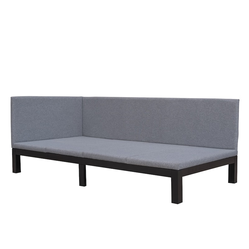 Merax Upholstered Daybed/Sofa Bed Frame Twin/Full Size Linen