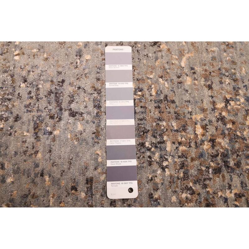 ECARPETGALLERY Hand-knotted Legacy Grey Silk, Wool Rug - 2'6 x 10'5