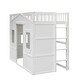 preview thumbnail 109 of 112, Solid Wood House Loft Bed With Ladder for Kids, Boys and Girls, Bedroom