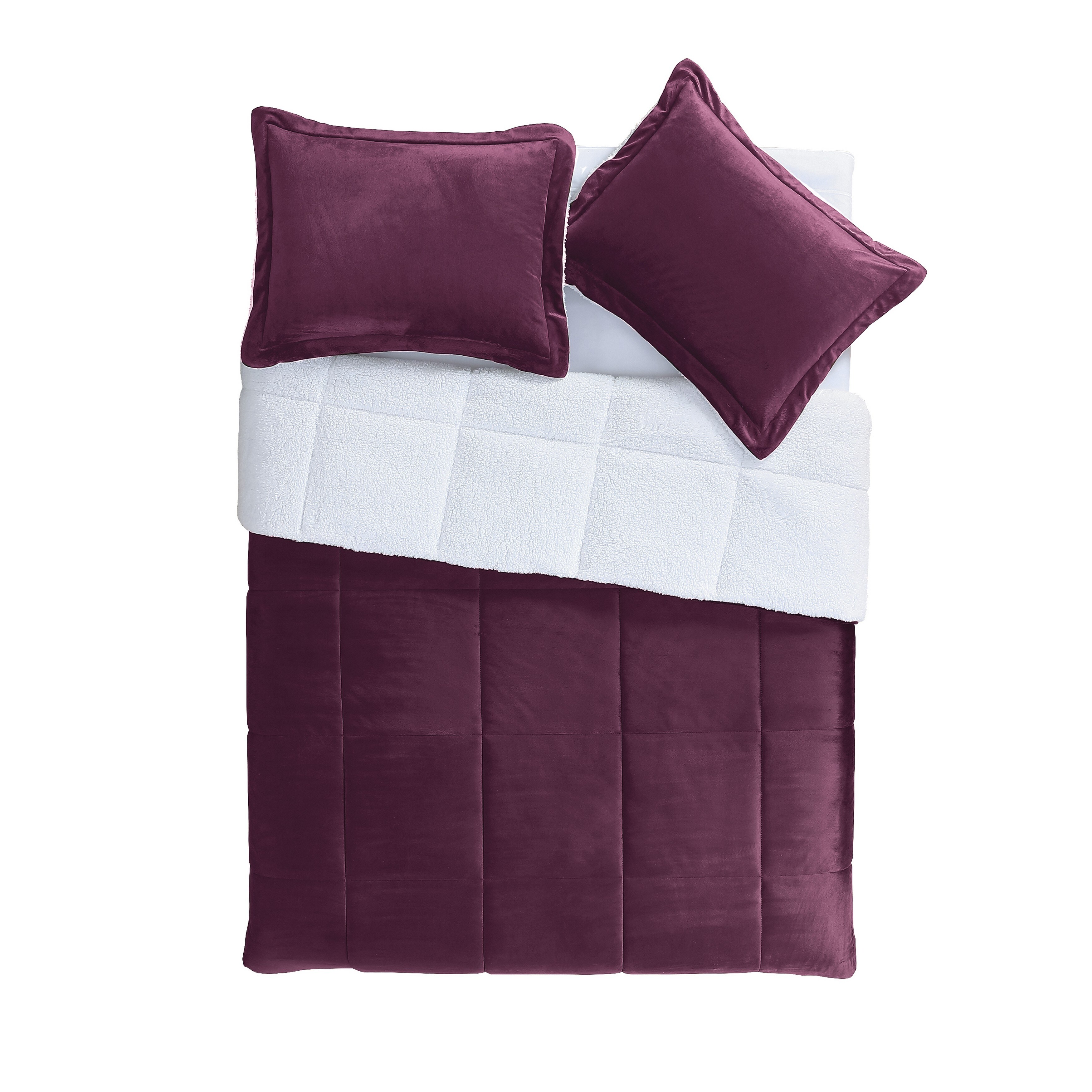 VCNY Home Micromink Sherpa Comforter Set Bed Bath Beyond 20009733