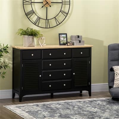 Storage Cabinets with 2 Cabinets and 6 Drawers