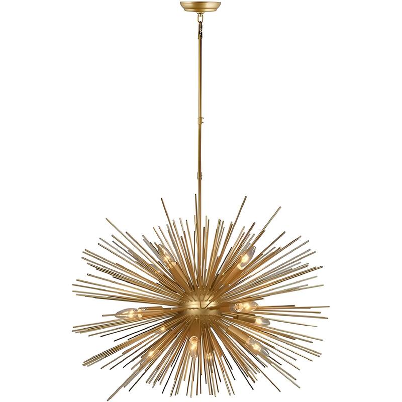 Astra Sputnik 12-Light Sputnik Golden Sphere Chandelier - Gold