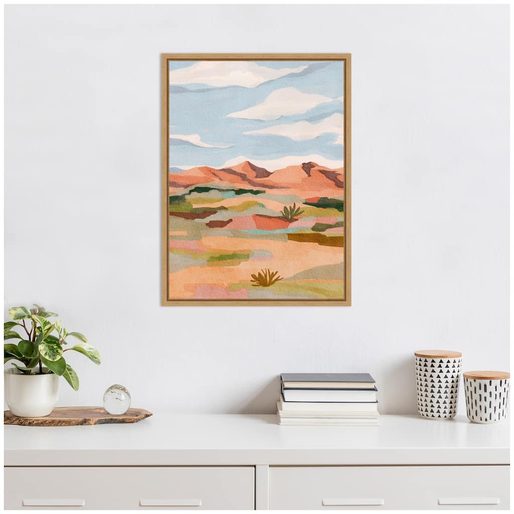 Kate and Laurel Sylvie Southwestern Dreams l Framed Canvas by Nikita Jariwala