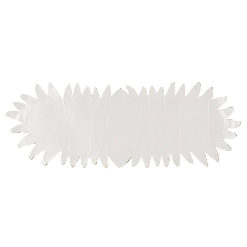 Leafy Elegance Beaded Table Runner - 12"x33"