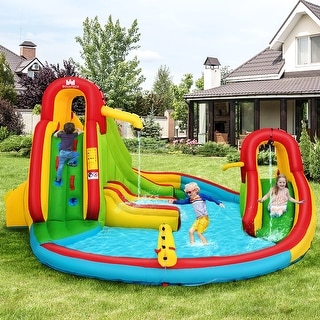 7 in 1 Inflatable Water Slide Bounce Park Splash Pool Water Park