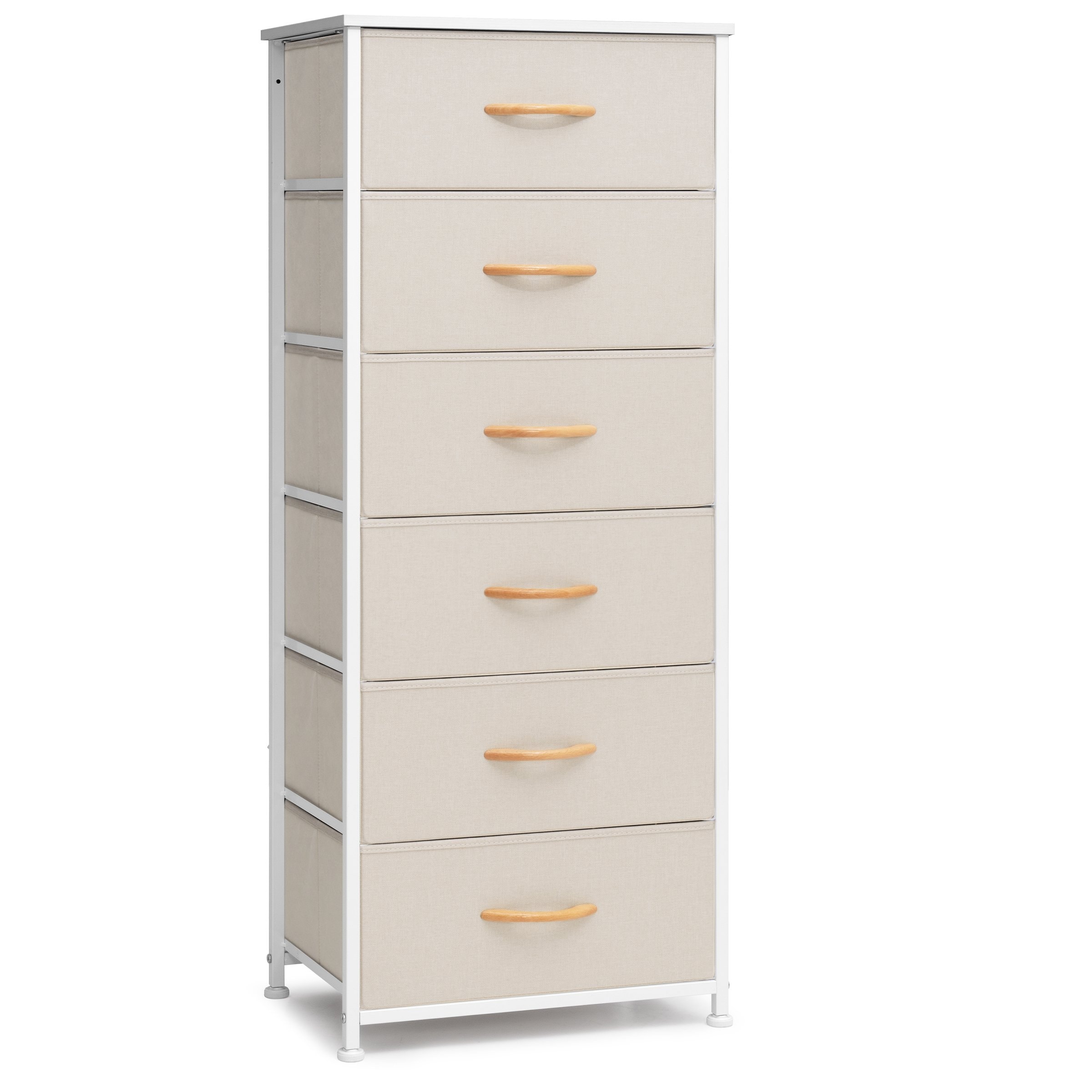 Crestlive Products Fabric Dresser for Bedroom, Storage Tower with 8 Drawers, Organizer Unit for Bedroom, Hallway, Nursery, Entry