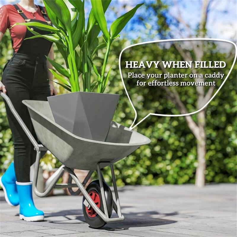 3-Piece Stackable Garden Bed Planter with Drainage Holes