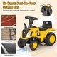 preview thumbnail 8 of 7, Kids Ride on Tractor Licensed Caterpillar with Detachable Trailer No Power - 36.5" x 11.5" x 17.5" (L x W x H)