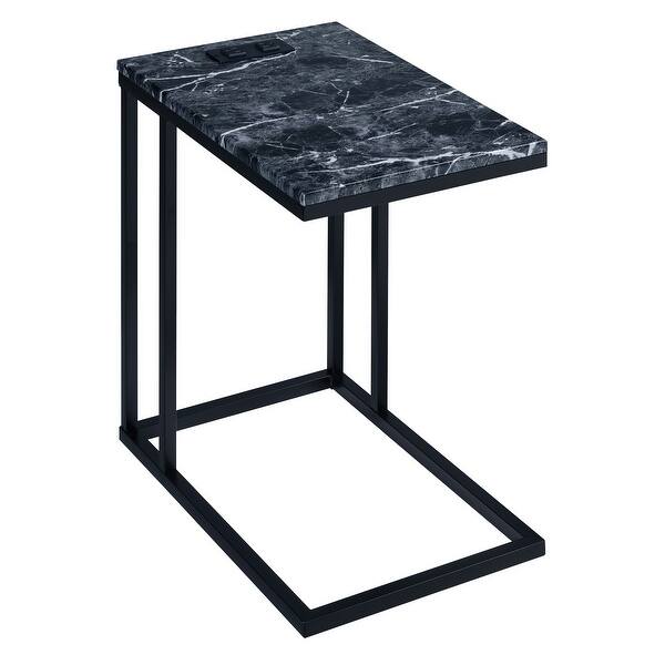 OS Home and Office Furniture Norwich CTable with Black Base and Black
