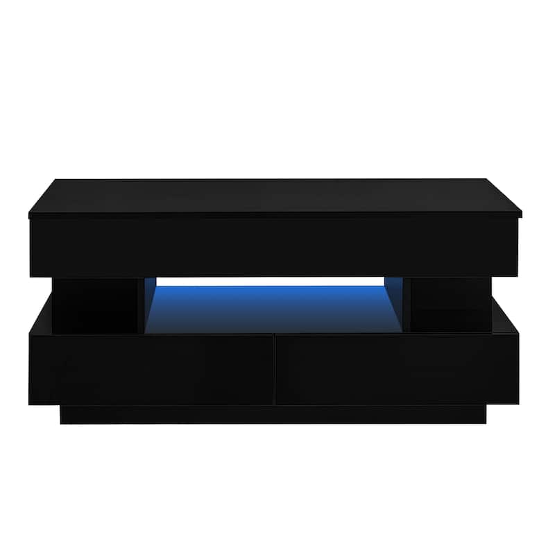 39x19'' Lift-Top Coffee Table with 2 Drawers for Living Room