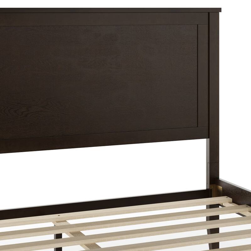 Martha Stewart Wooden Platform Bed with Headboard and Footboard