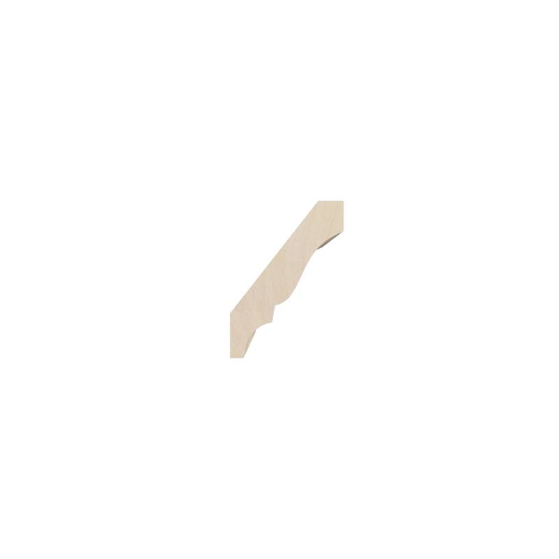 WM52: 2-1/4-in H x 1-2/3-in P x 2-3/4-in F x 96-in L Americraft Solid Hardwood Stain Grade Crown Moulding