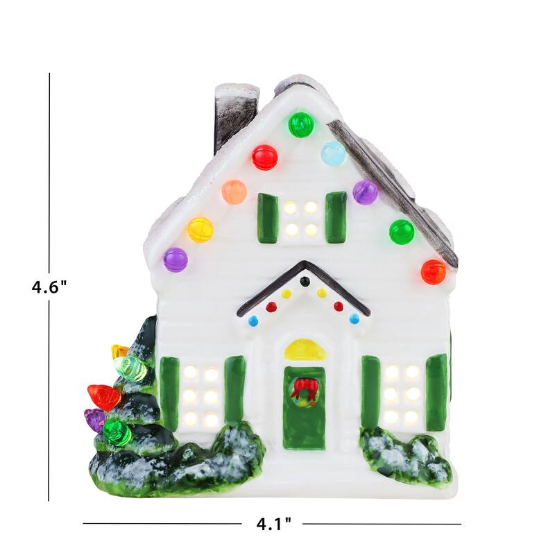 4.6" Nostalgic Ceramic Village House
