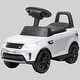 preview thumbnail 1 of 1, 6V Land Rover Kids Electric Push Car, 2-in-1 Ride-on with Music, Headlights, and Horn, for Toddlers 18-60 Months White