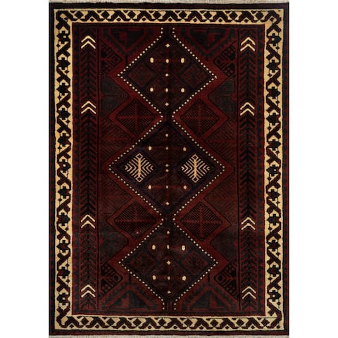 Momeni Heirlooms Southwestern Style Hand Knotted Wool Red Area Rug - 6'2" X 8'4"
