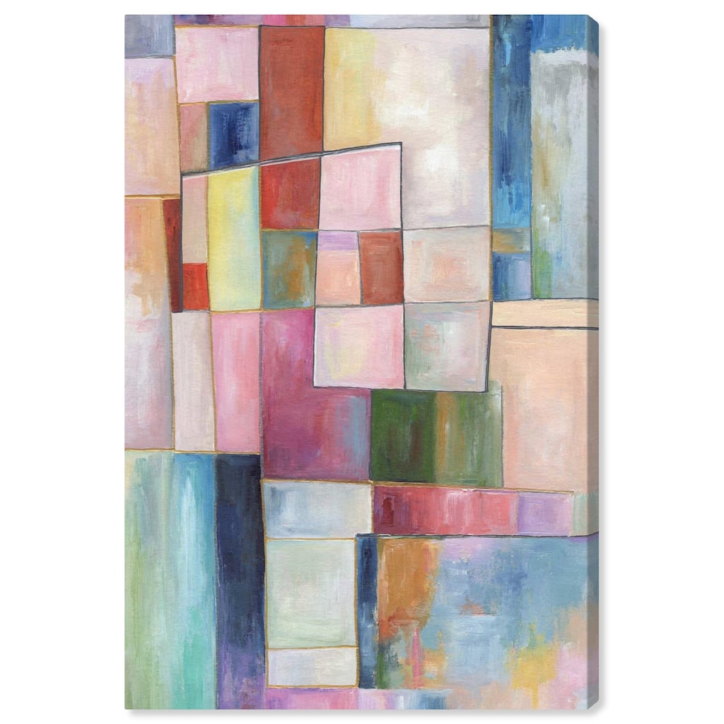 Multi-colored Glaze Canvas by Art Remedy, Gallery Wrapped