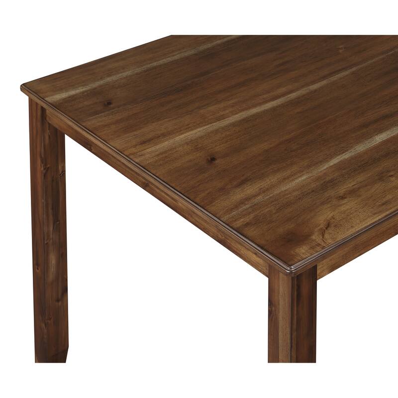 Demetris Brown Square Counter Height Set