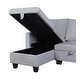 preview thumbnail 15 of 13, Nova Velvet Reversible Sleeper Sectional Sofa with Storage Chaise