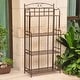 preview thumbnail 4 of 5, Santa Fe 4-Tier Bakers Rack Hammered Bronze