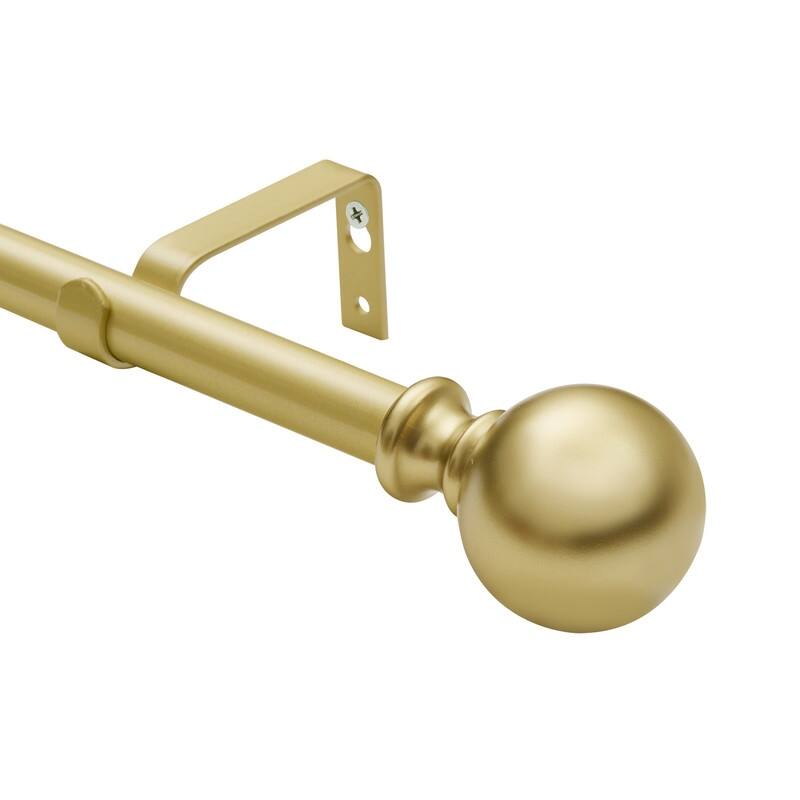 UTOPIA ALLEY 3/4 Inch Curtain Rod - Curtain Rods For Windows 48 to 86 Inch, Adjustable Drapery Rods