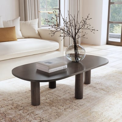 Kali Oval Mango Wood Coffee Table by East at Main