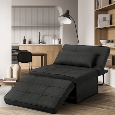 Convertible Sofa Bed Sleeper Sofa Chair Couch Folding Ottoman Recliner Chairs for Living Room