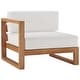 preview thumbnail 5 of 9, Upland Outdoor Patio Teak Wood 4-Piece Furniture Set