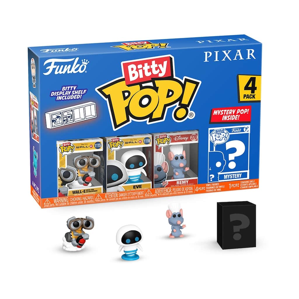 Funko POP! Bitty Pixar, 4-Pack, Series 4 - Multi-Color