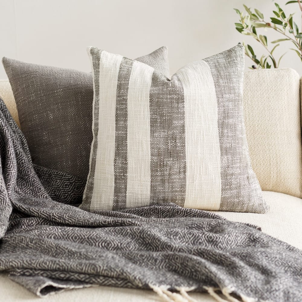 Damian Varied Stripe Casual Throw Pillow