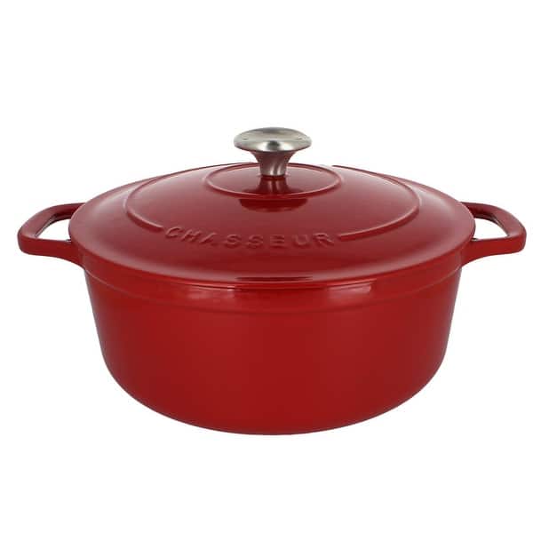 slide 2 of 4, Chasseur 5.5-quart Cast Iron Round Dutch Oven