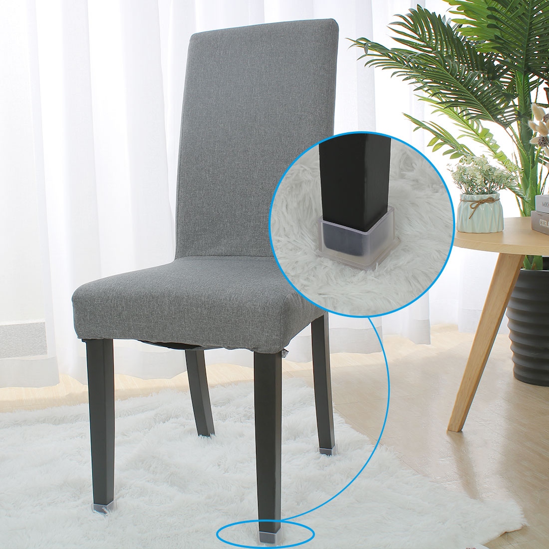 Chair clearance leg grippers