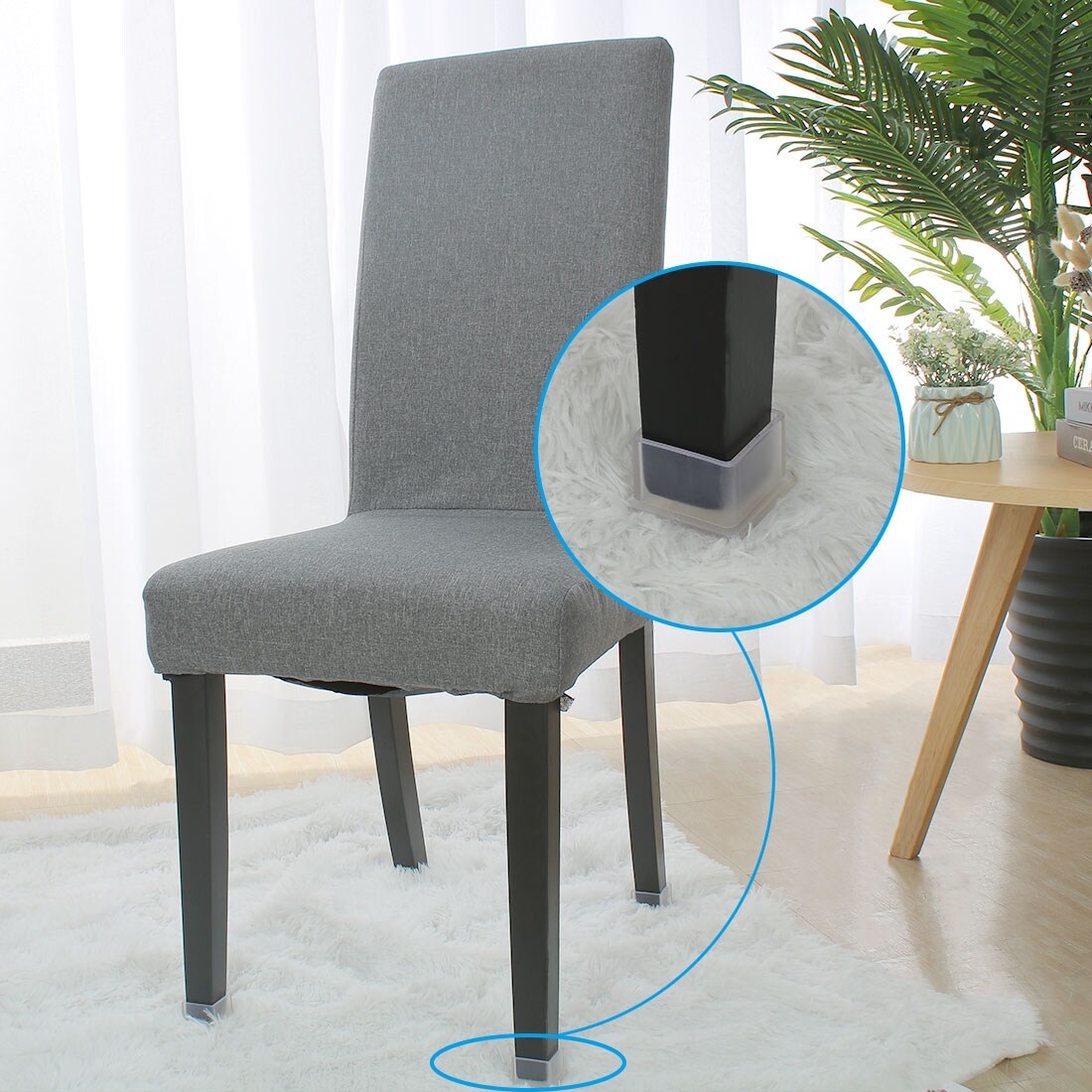 Shop Clear Pvc Chair Leg Caps End Tip Feet Cover Furniture Slider Floor Protector 14pcs 1 X 1 25x25mm Inner Size On Sale Overstock 28853665