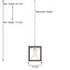 preview thumbnail 20 of 26, Acroma 1-light Farmhouse Rustic Rectangle Kitchen Island Pendant Light - 8 inches