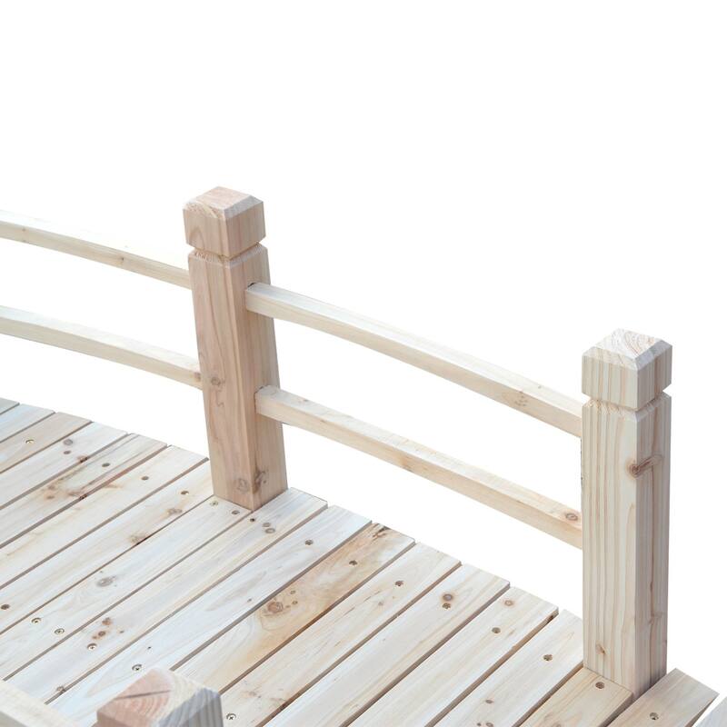 Outsunny Wooden Garden Bridge Arc