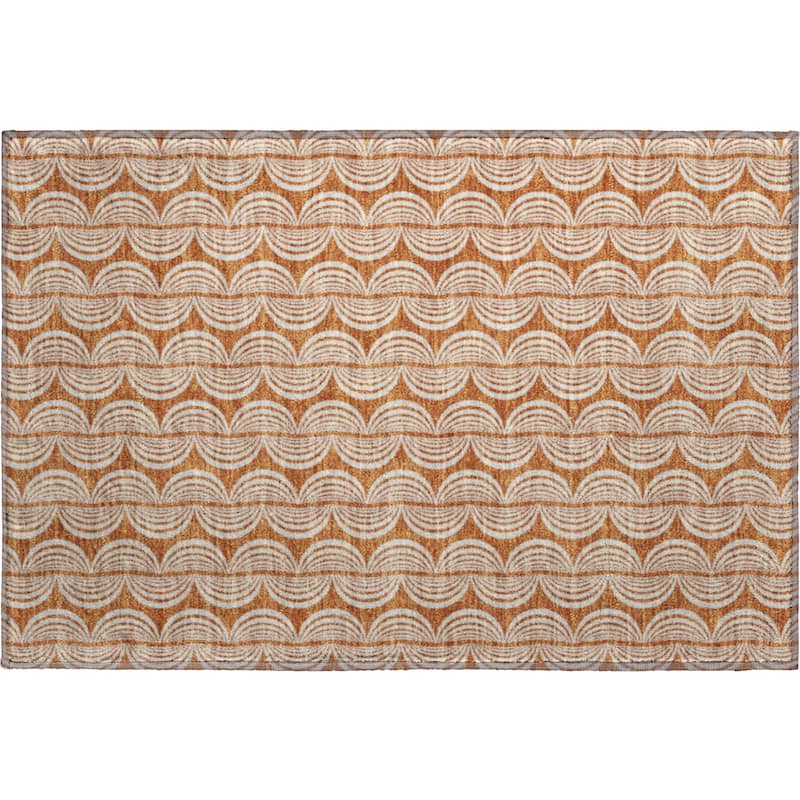 Premium Washable Super Soft Transitional Scallop Mayfield Rug