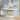 55 INCH White Console Table Modern Accent Table For Entryway with Geometric Base