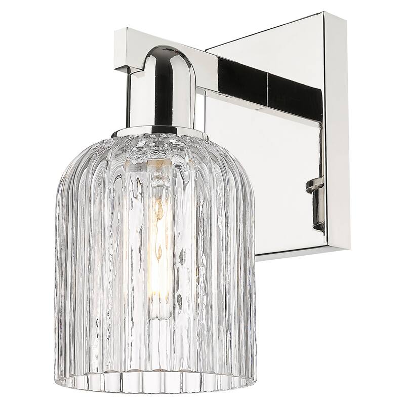 Innovations Lighting 716-1W-G559-5CL Bridal Veil 11" Tall Bathroom - Polished Nickel