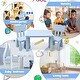 preview thumbnail 4 of 17, Kids Table and Chair Set, Plastic Children Activity Table and 2 Chairs for Art Craft, Easy-Clean Tabletop