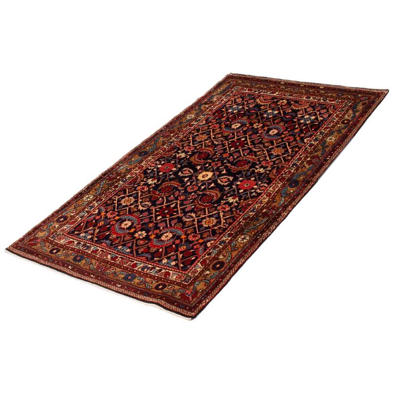 ECARPETGALLERY Hand-knotted Andelz Black Wool Rug - 4'4 x 8'4