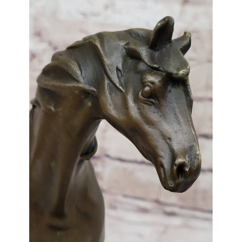 Arabian Imitative Horse Bronze Statue Sculpture Pj Mene Equestrian Stables Decor 10 Inches X 11 Inches