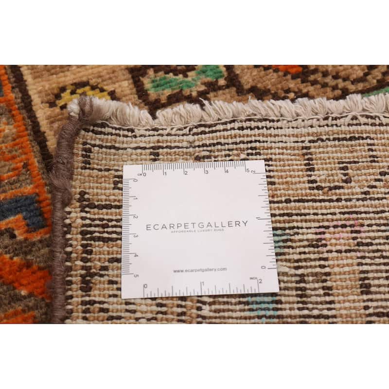 ECARPETGALLERY Hand-knotted Anatolian Vintage Tan Wool Rug - 3'3 x 13'4