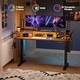 preview thumbnail 8 of 21, Electric Standing Desk Height Adjustable Computer Desk with Storage and Monitor Stand